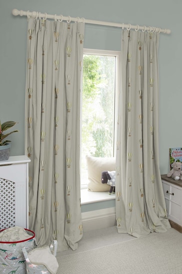 Sophie Allport Natural Bears and Balloons Made To Measure Curtains
