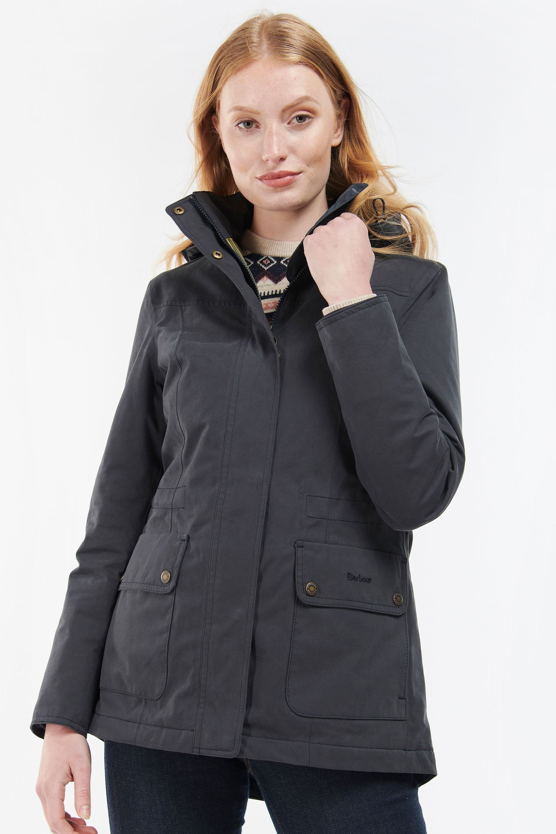 Buy Barbour Blue Buttercup Waterproof Jacket from the Next UK