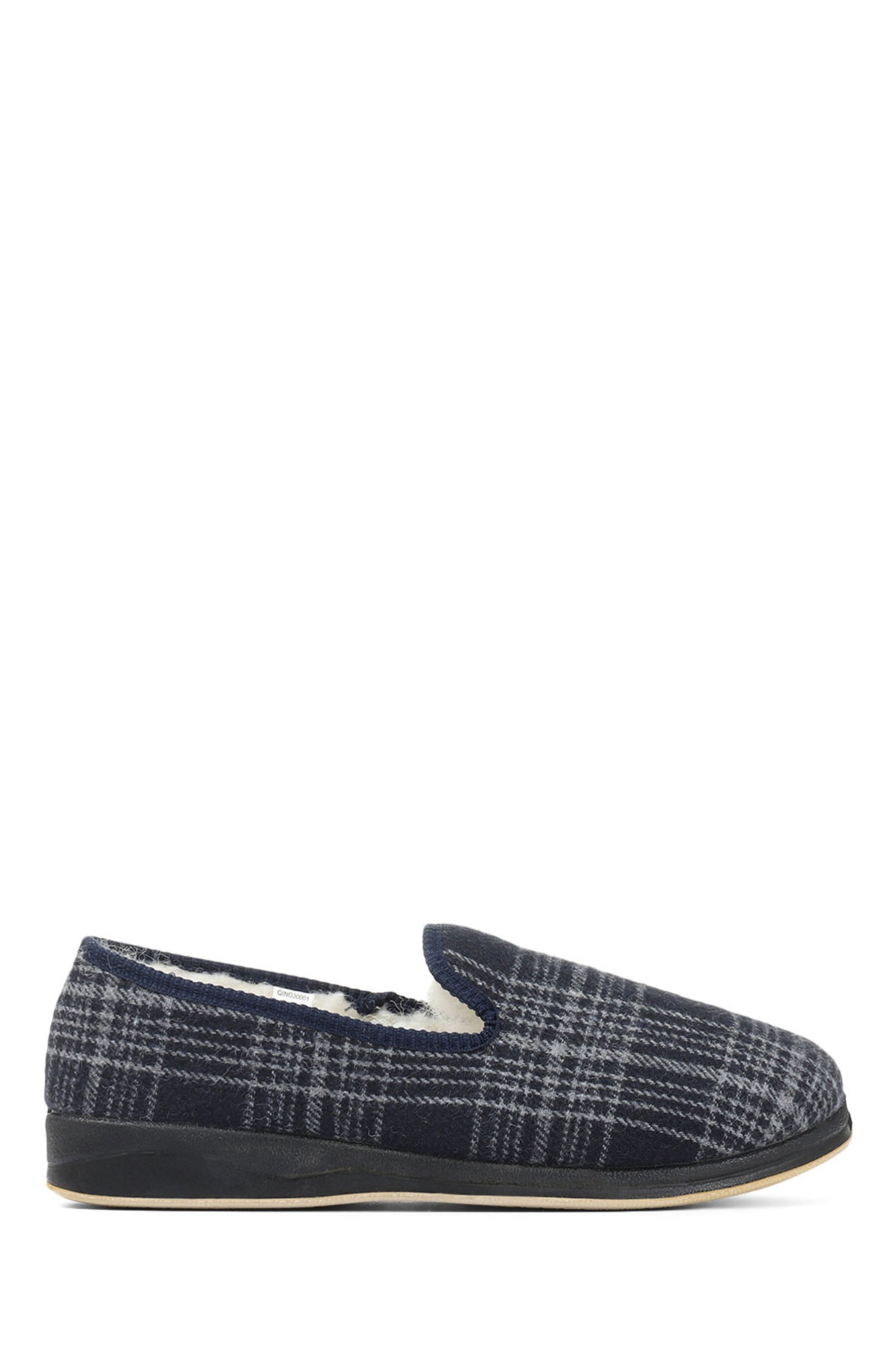 Buy Pavers Navy Blue Extra Wide Fit Slippers from the Next UK