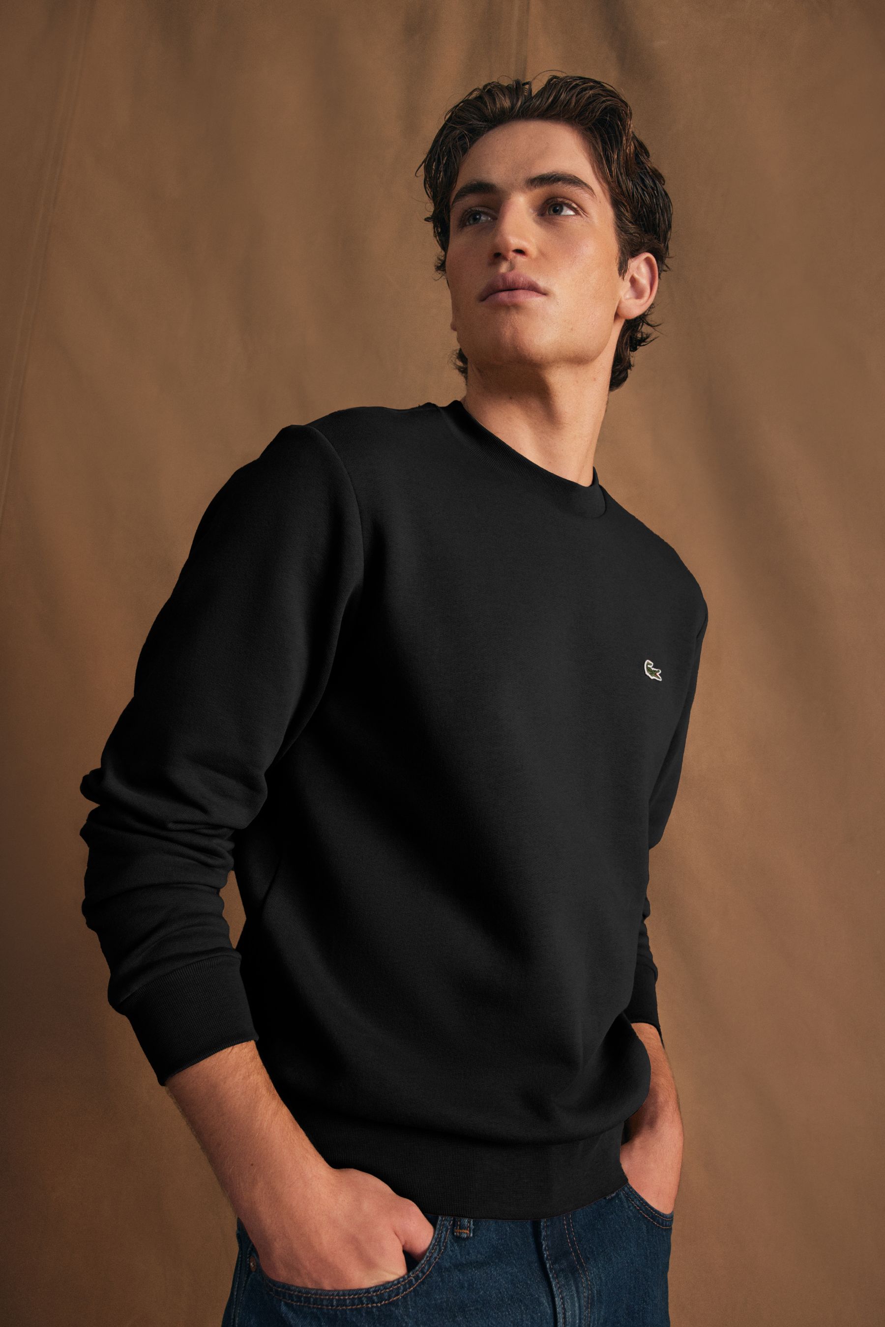 Lacoste fleece sweatshirt store