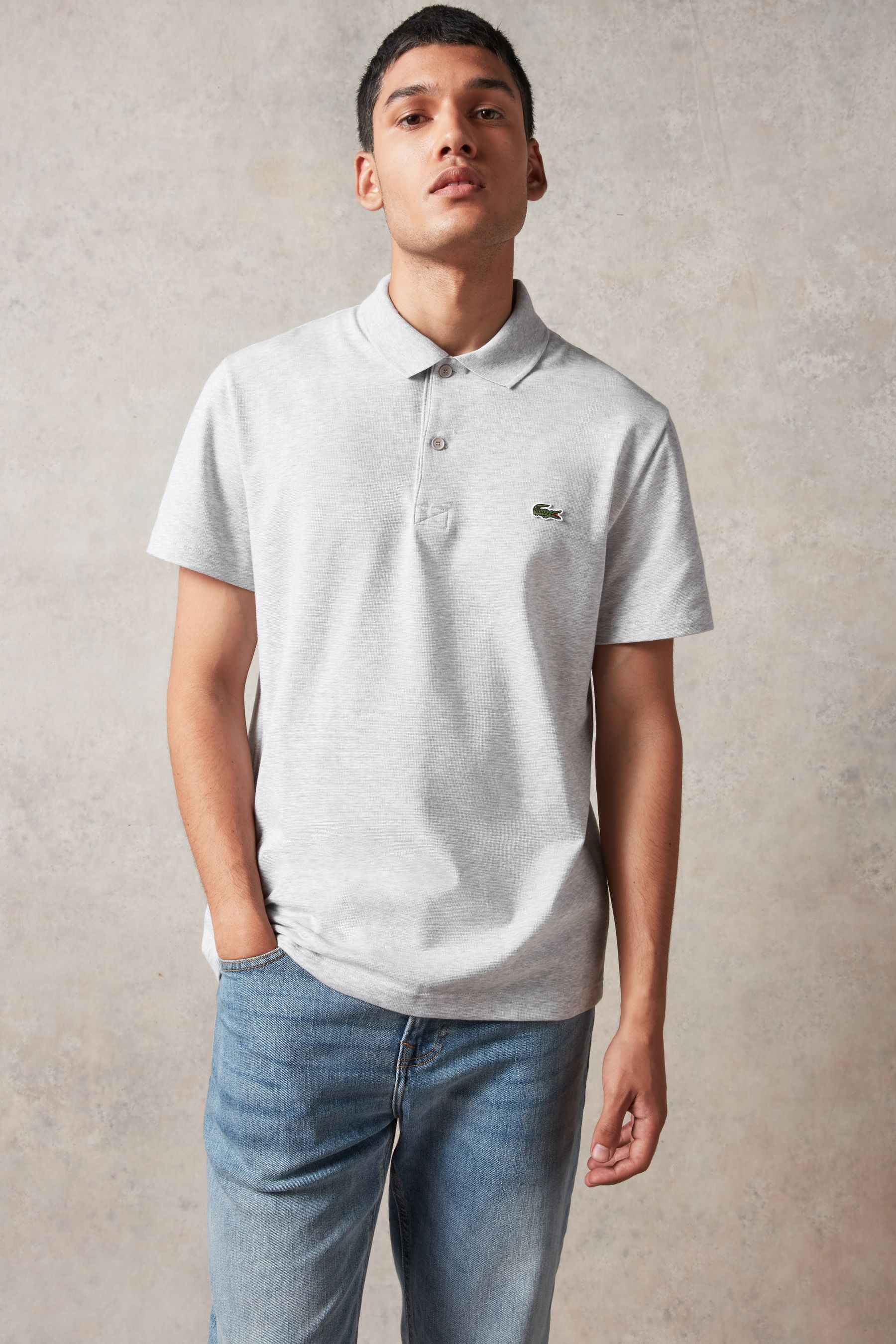 Lacoste polyester polo deals shirts