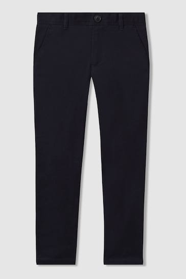 Reiss Navy Pitch Senior Slim Fit Casual Chinos