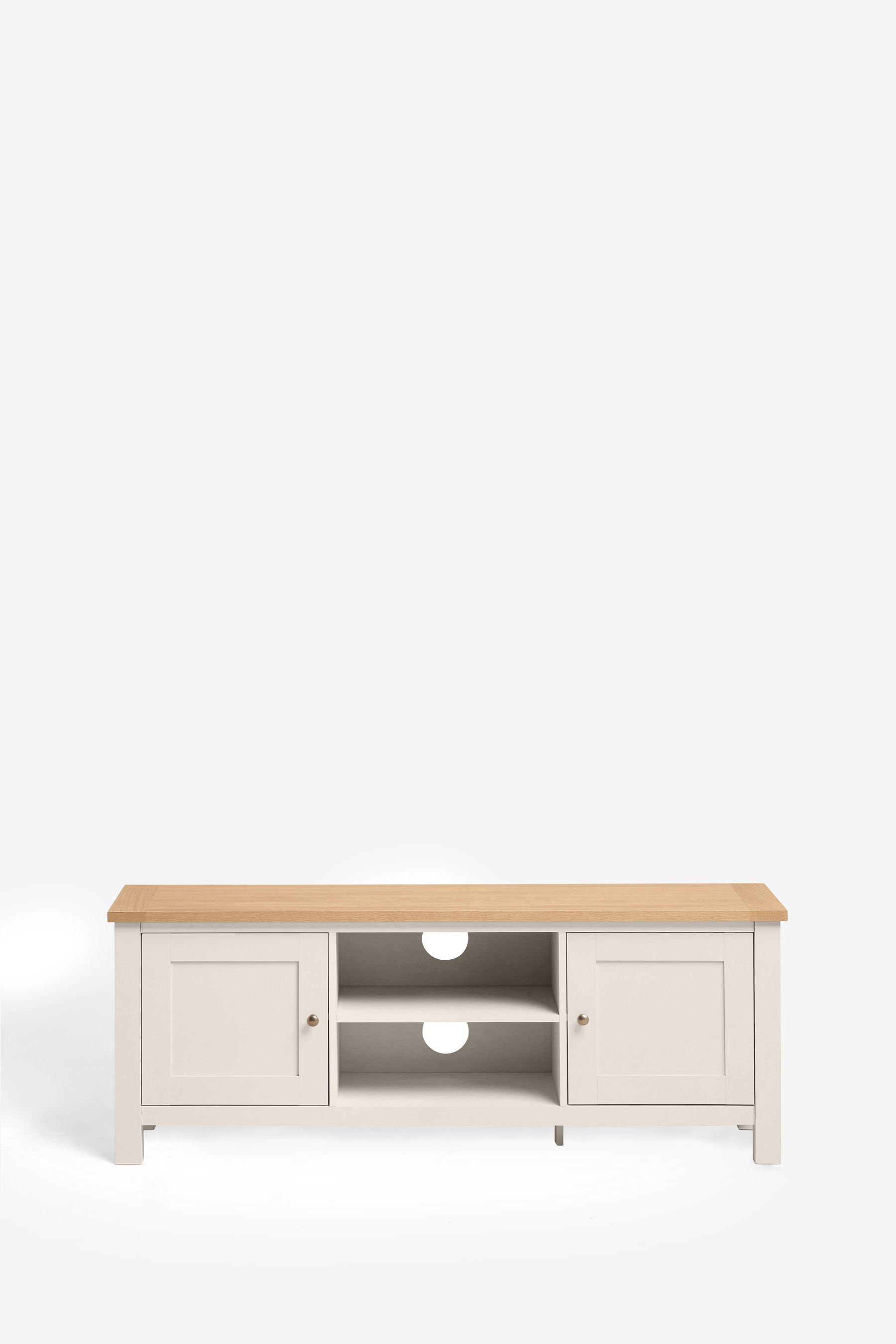 Buy Cream Malvern Oak Effect Up to 60 inch TV Unit from the Next