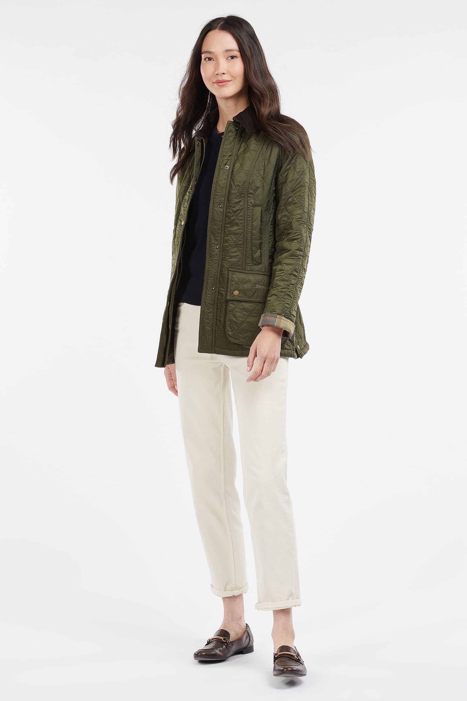 Barbour beadnell polarquilt jacket green sales