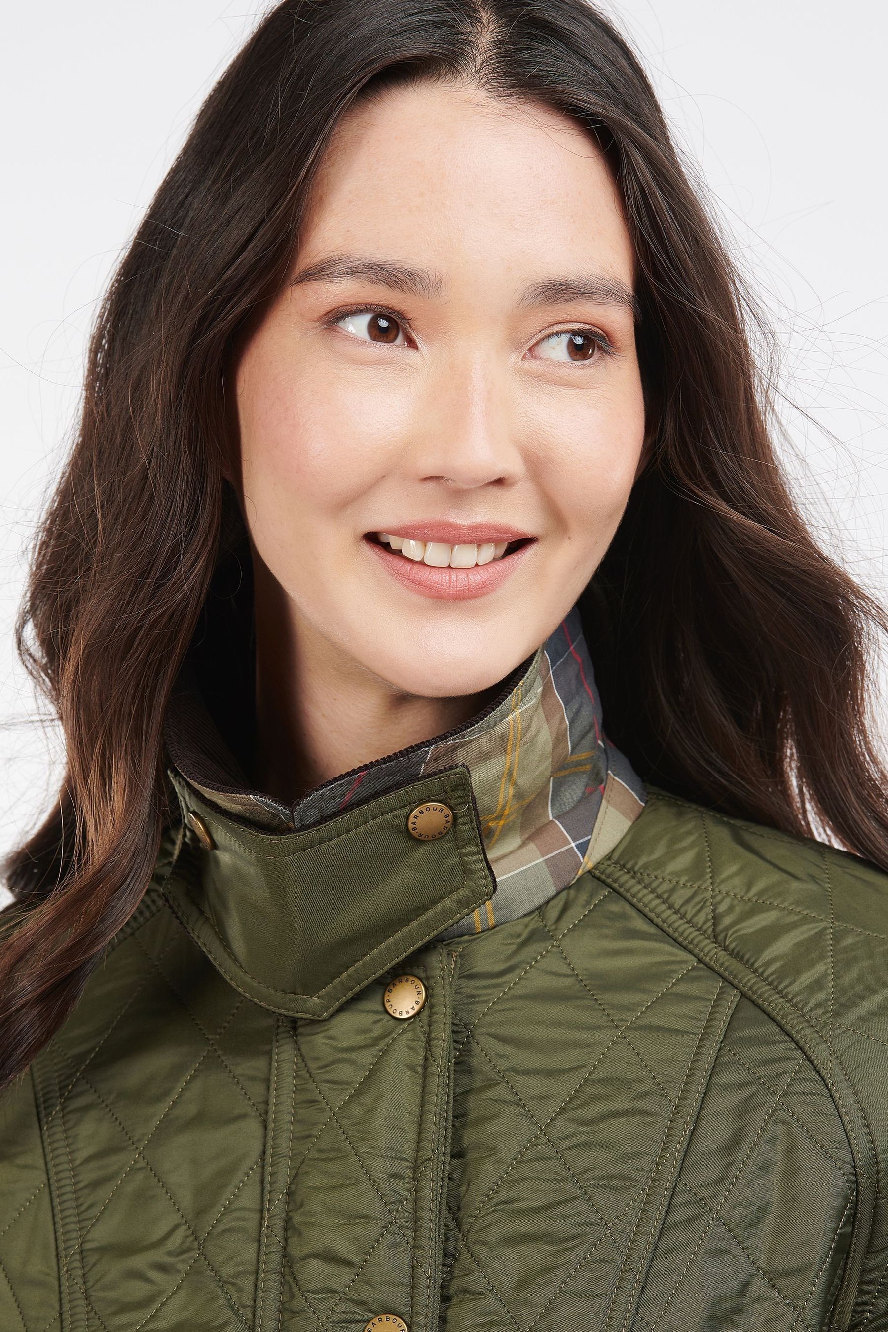 Barbour beadnell discount polarquilt jacket green