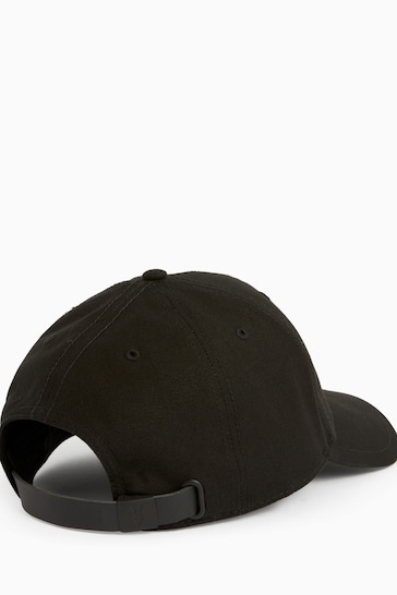 AllSaints Black Axl Baseball Cap