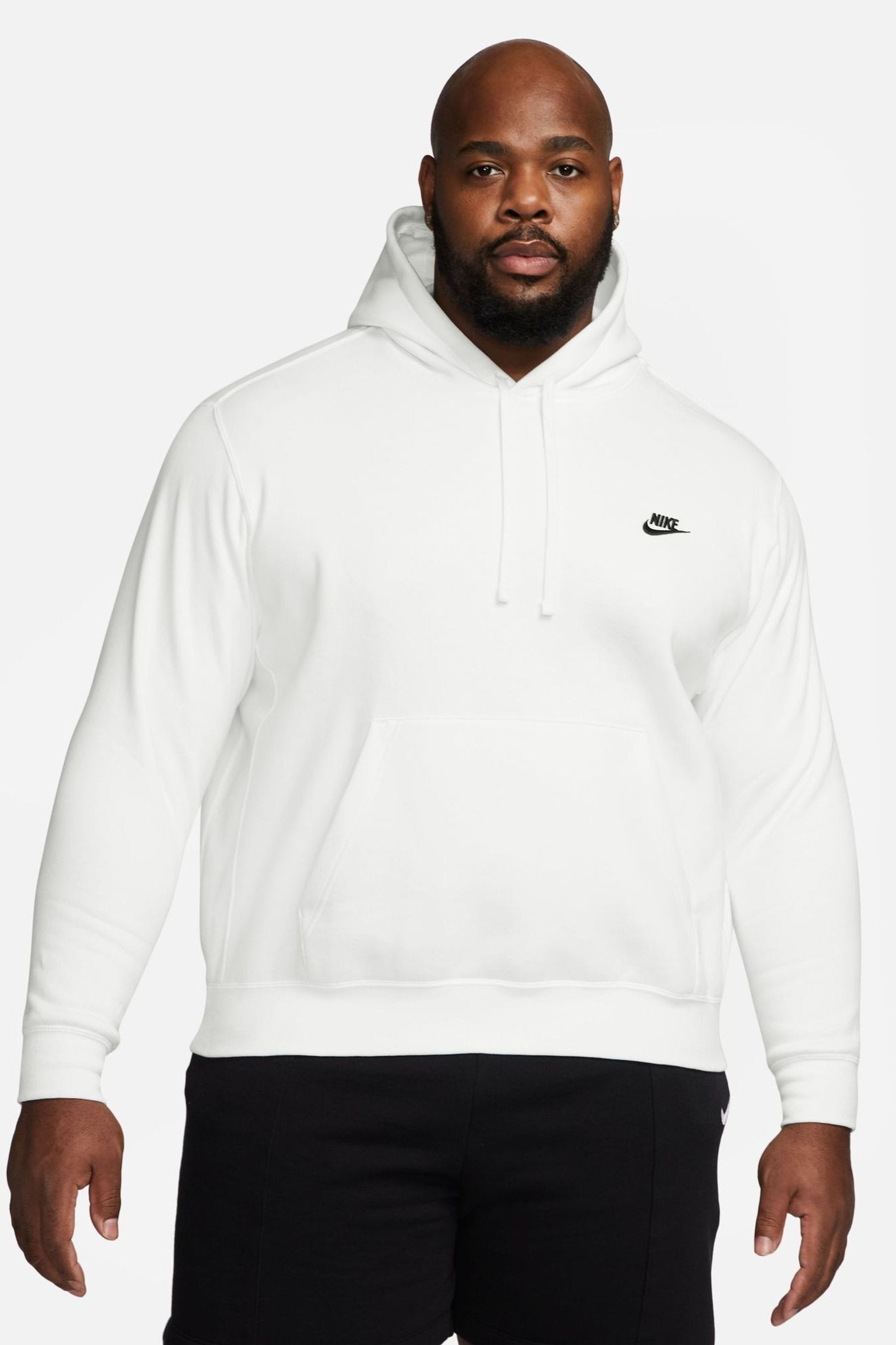 Buy Nike White Club Pullover Hoodie from the Next UK online shop