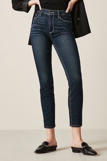 Paige Ultra Skinny Blue Hoxton Ankle Jeans