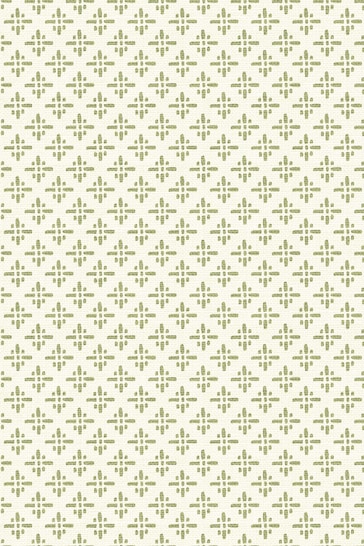 Joules Olive Green Beckett Star Wallpaper Sample Wallpaper