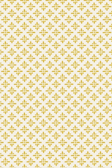 Joules Antique Gold Beckett Star Wallpaper Sample Wallpaper