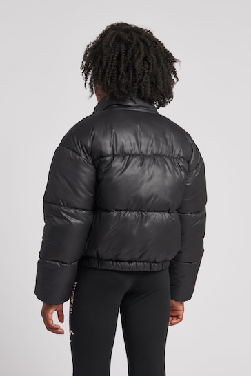 Juicy Couture Funnel Neck Black Puffa Jacket