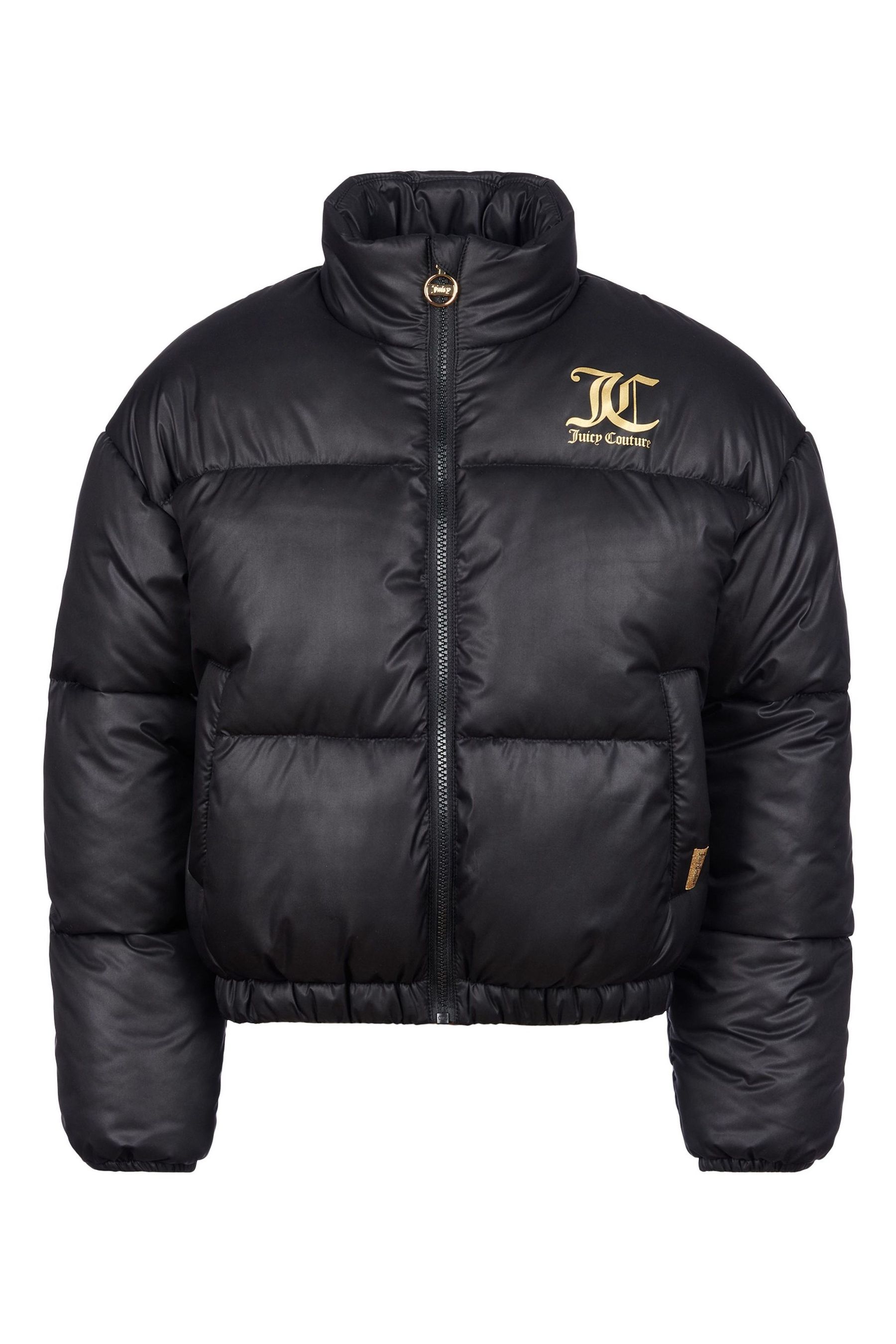Juicy couture puffer jacket with faux fur collar store