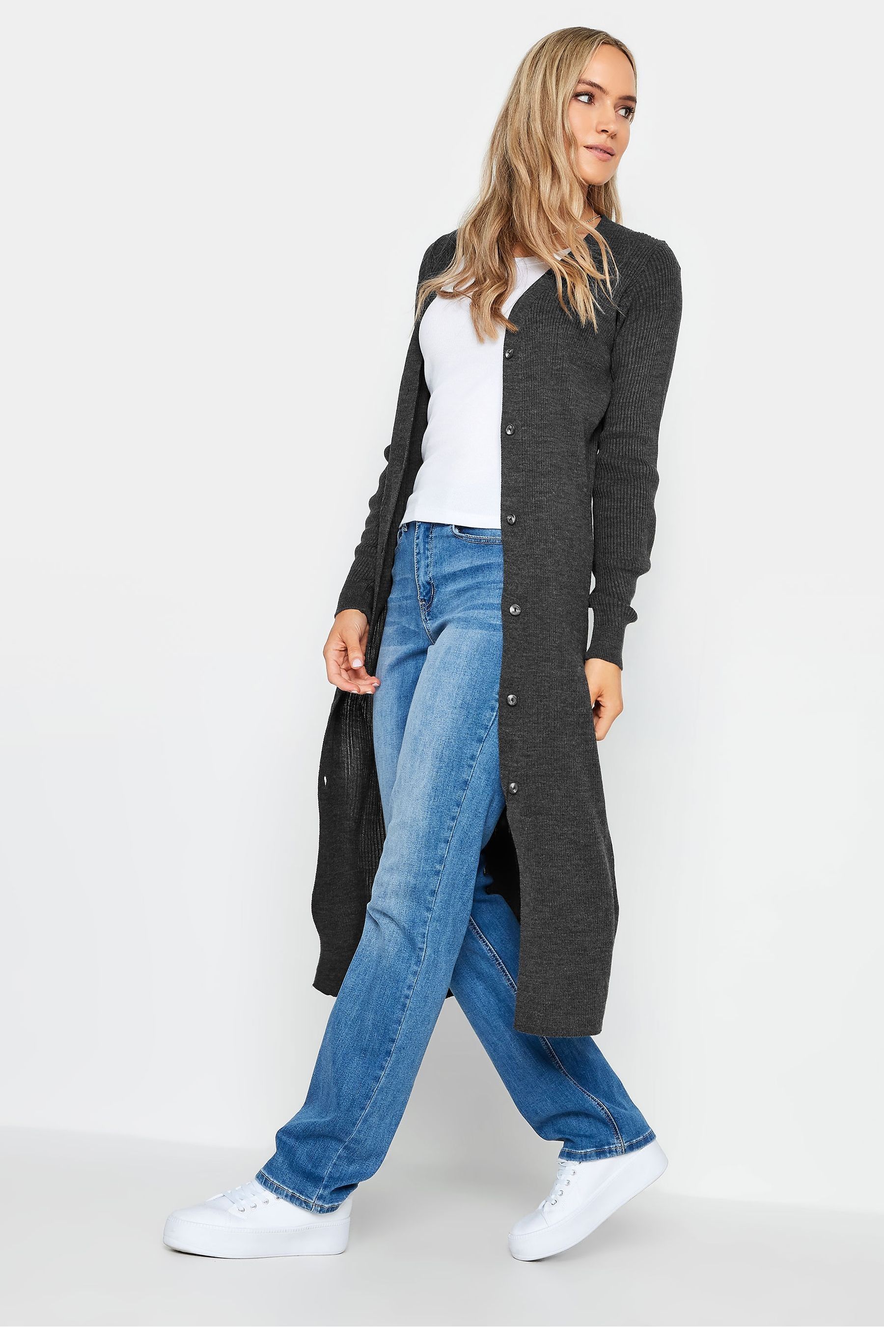 Long 2025 denim cardigan