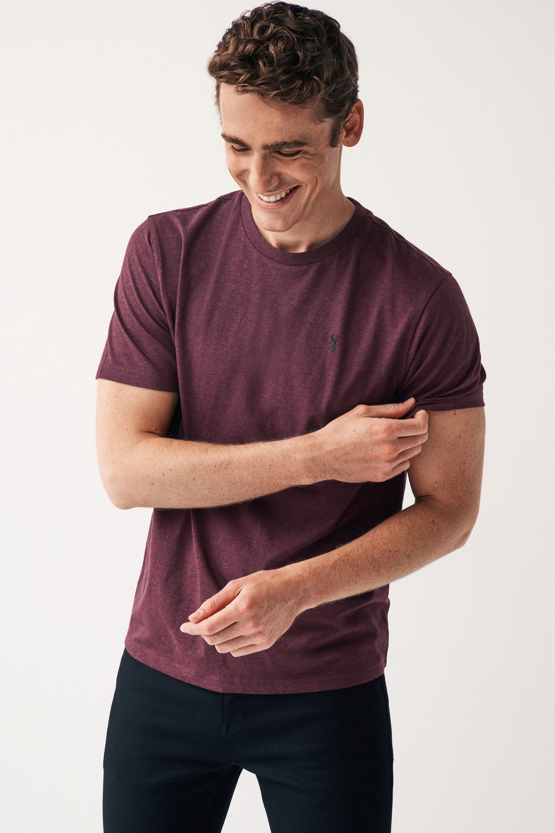 Maroon colour t shop shirt