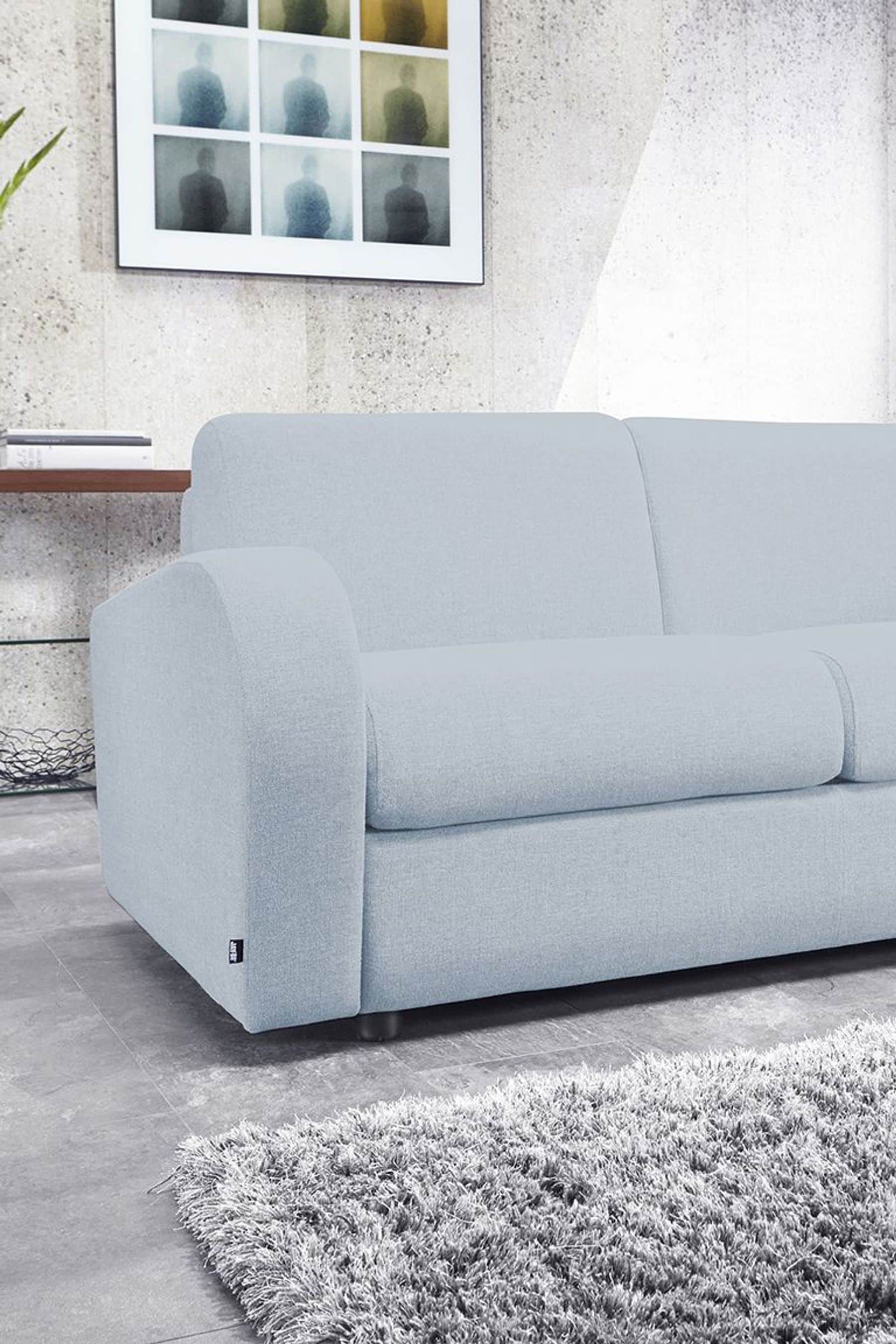 Blue on sale retro sofa