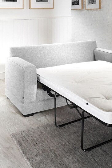Jay-Be Grey 2 Seater Retro Sofa Bed with Deep Sprung Mattress