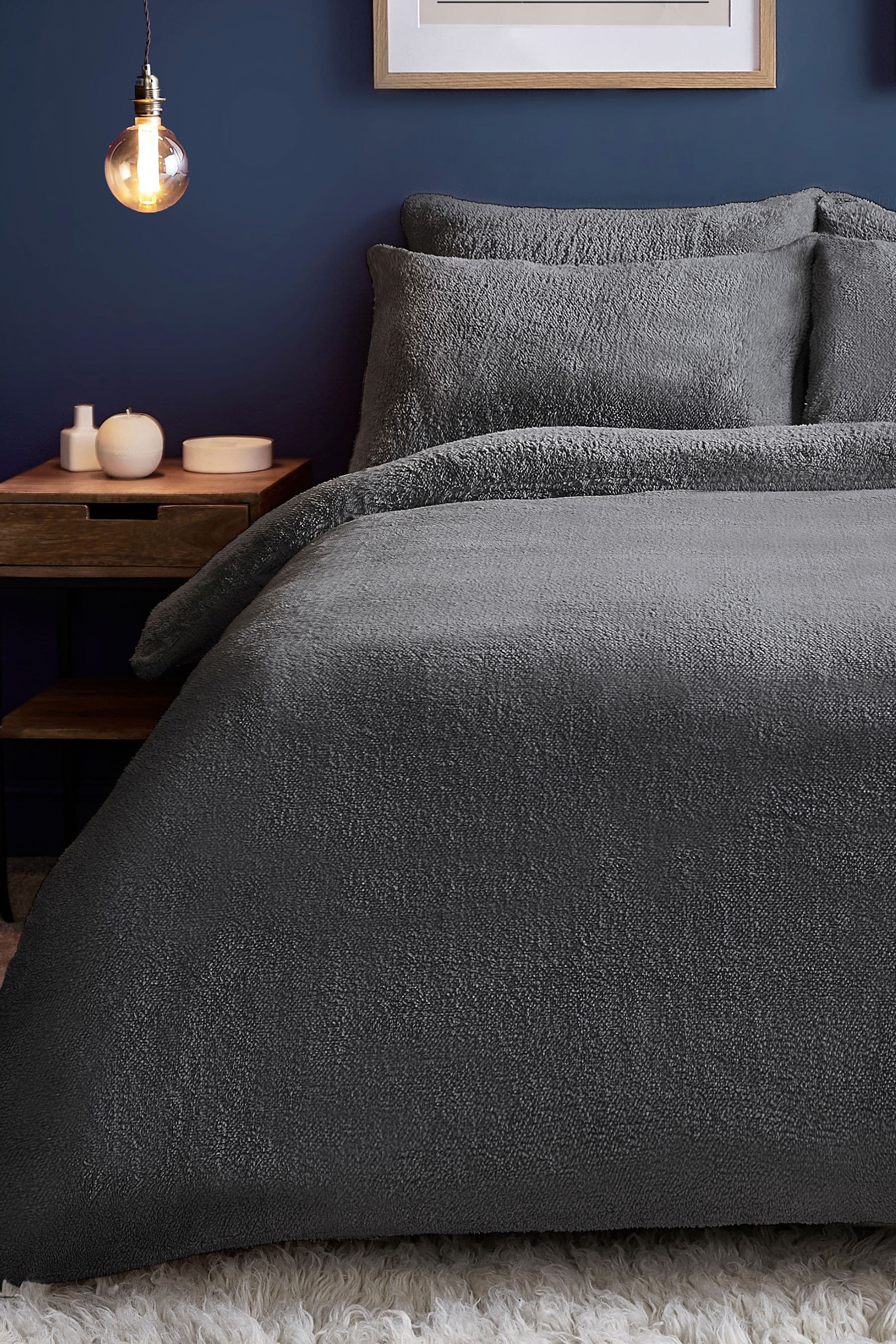 Teddy fleece sales duvet cover set