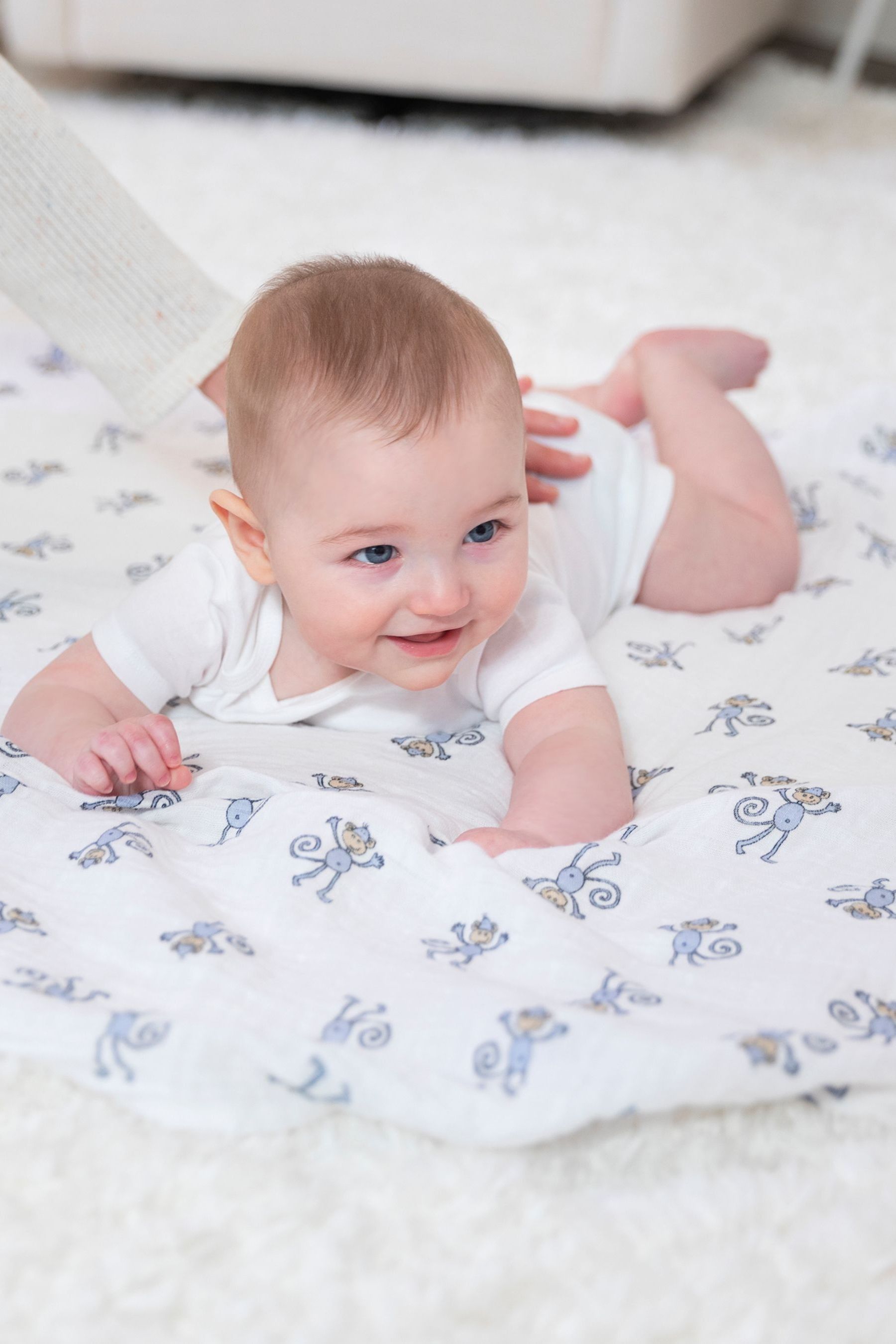 Buy aden anais White Large Muslin Jungle Jam 100 Cotton Blankets 2 Pack from the Next UK online shop
