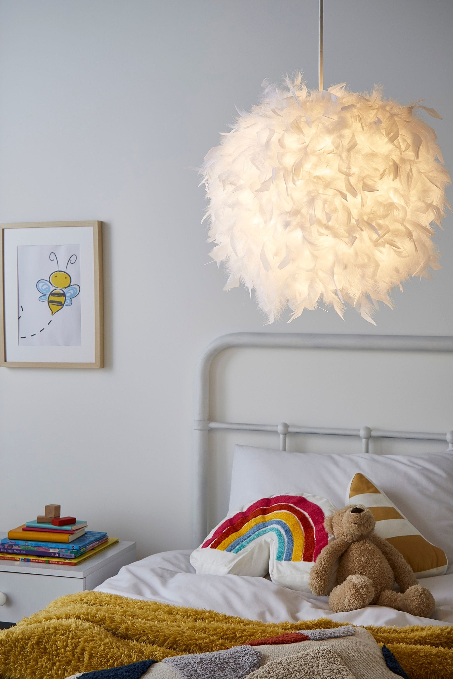 Feather ball online light shade