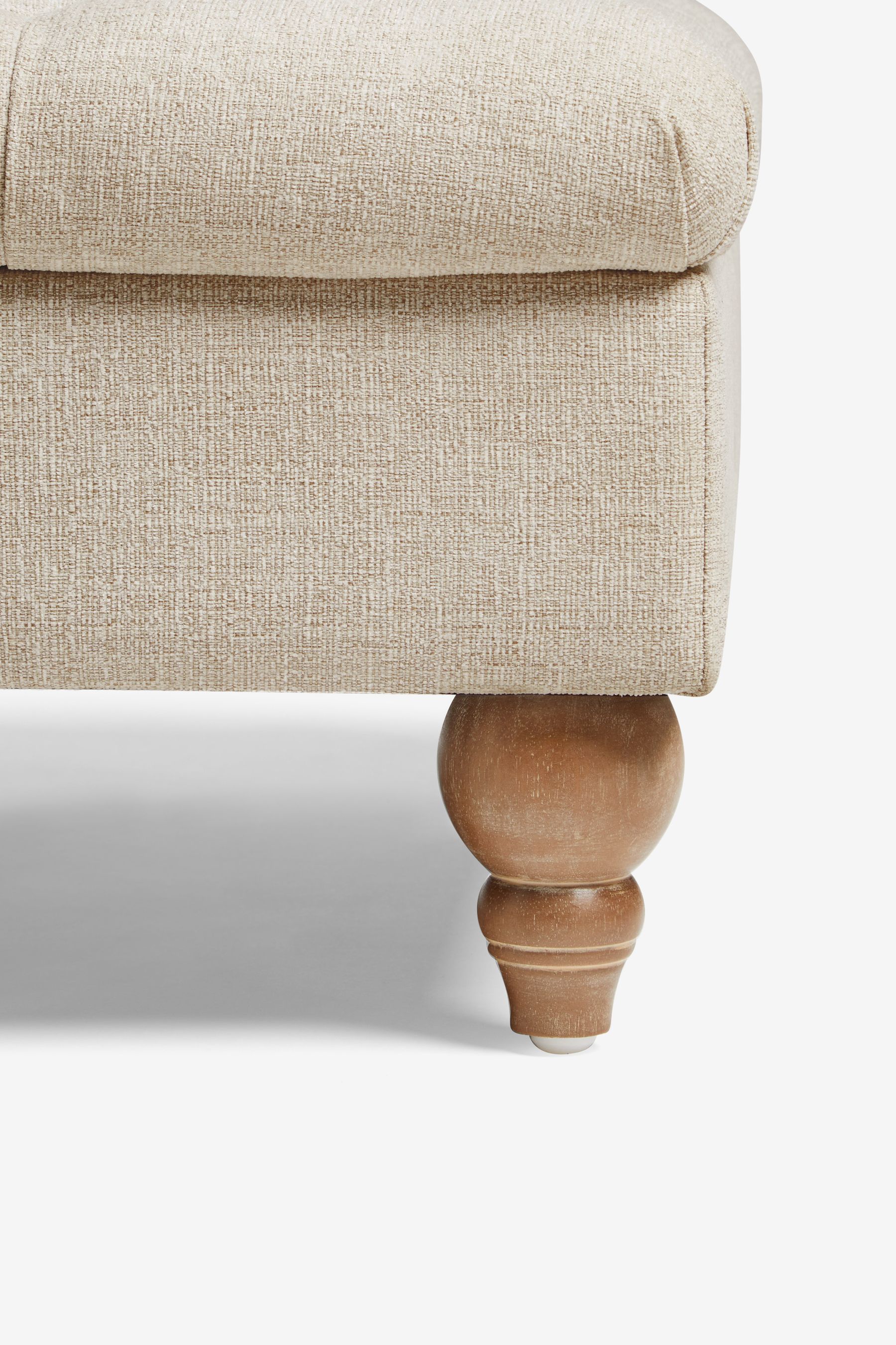 Buttoned deals footstool next