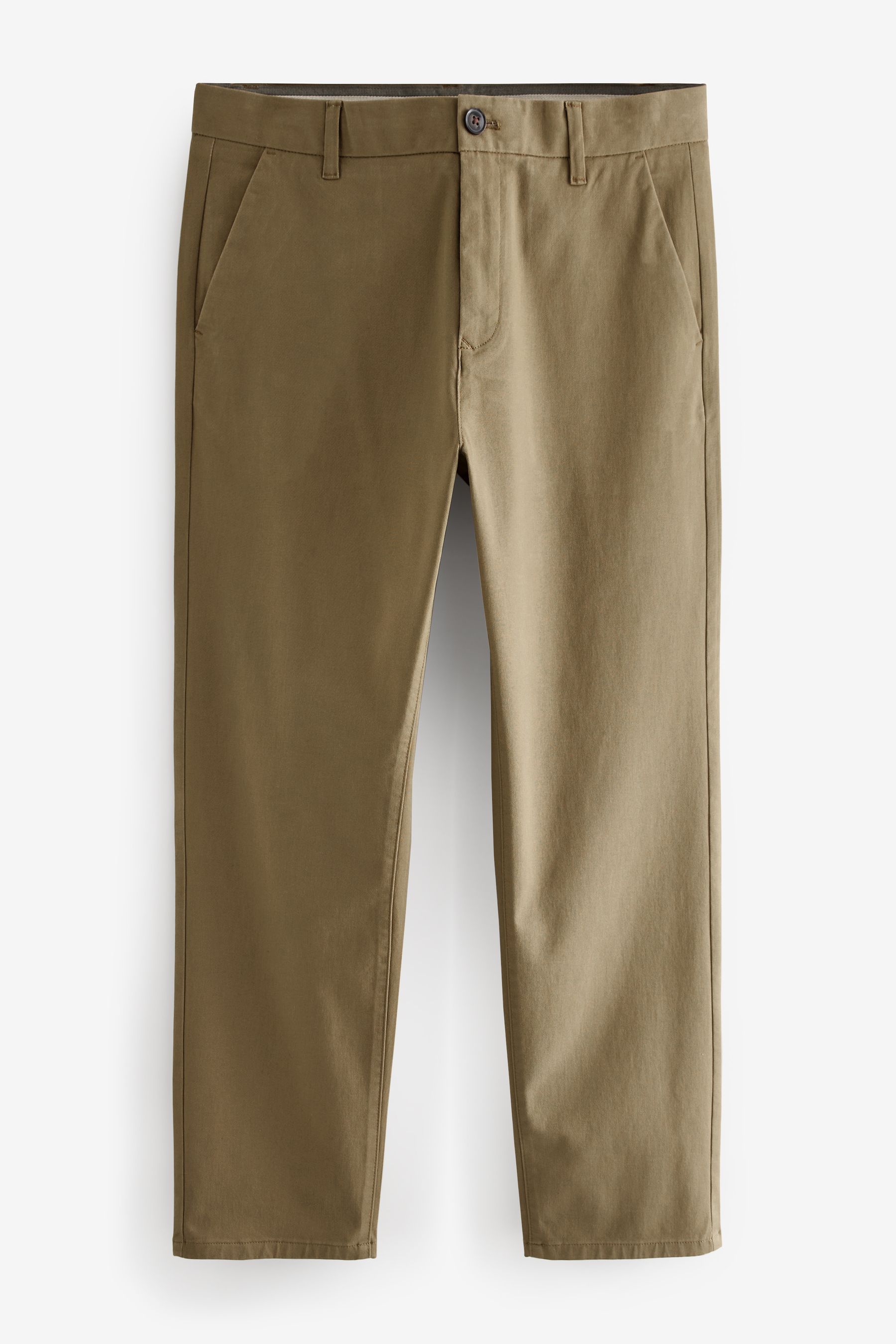 Light Tan Straight Stretch Chino Trousers