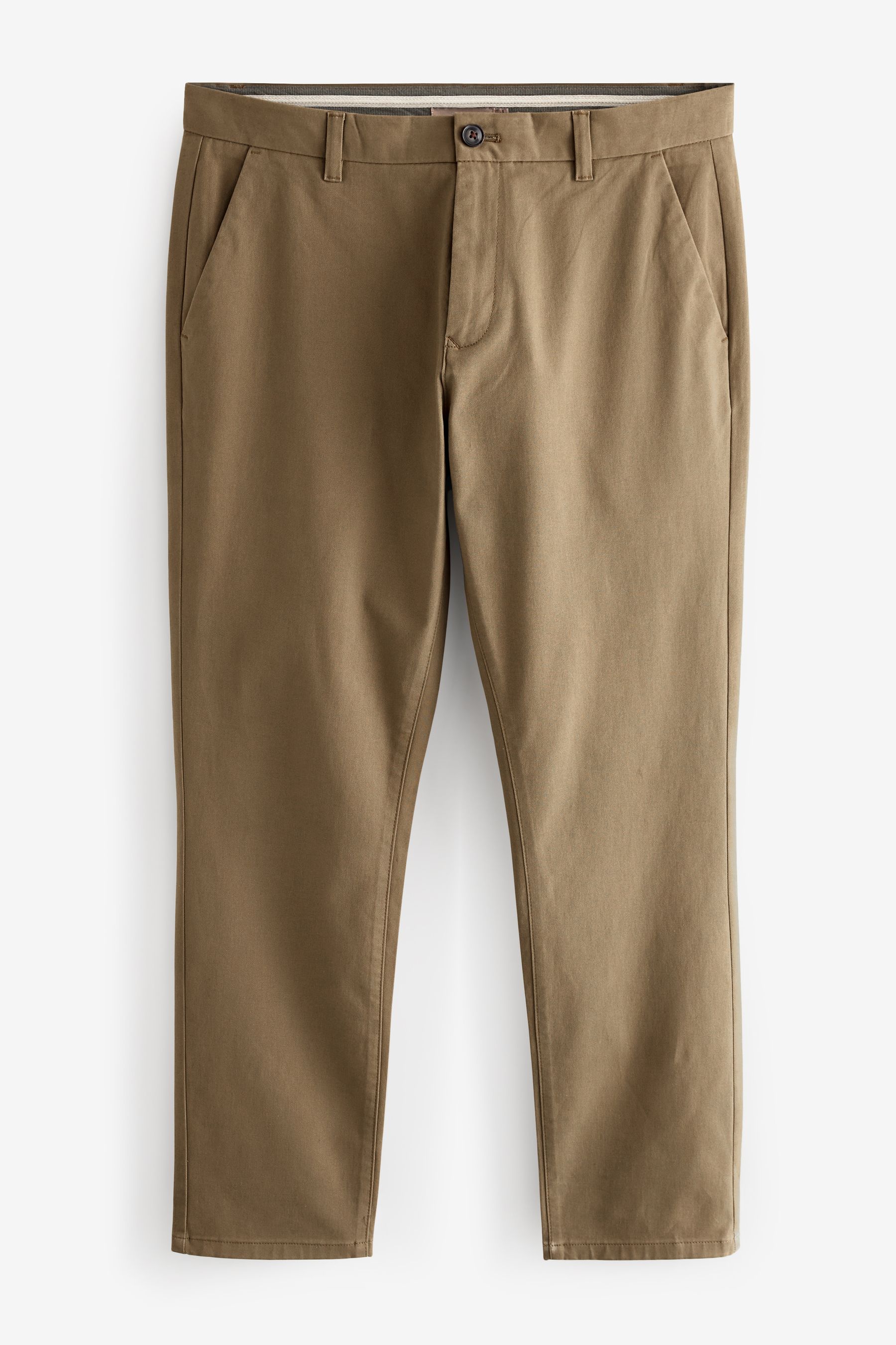 Light Tan Slim Stretch Chino Trousers