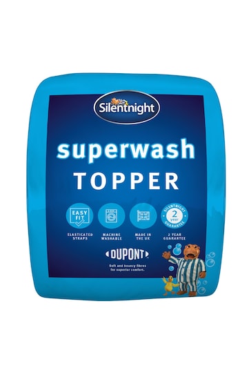 Silentnight White Superwash Mattress Topper