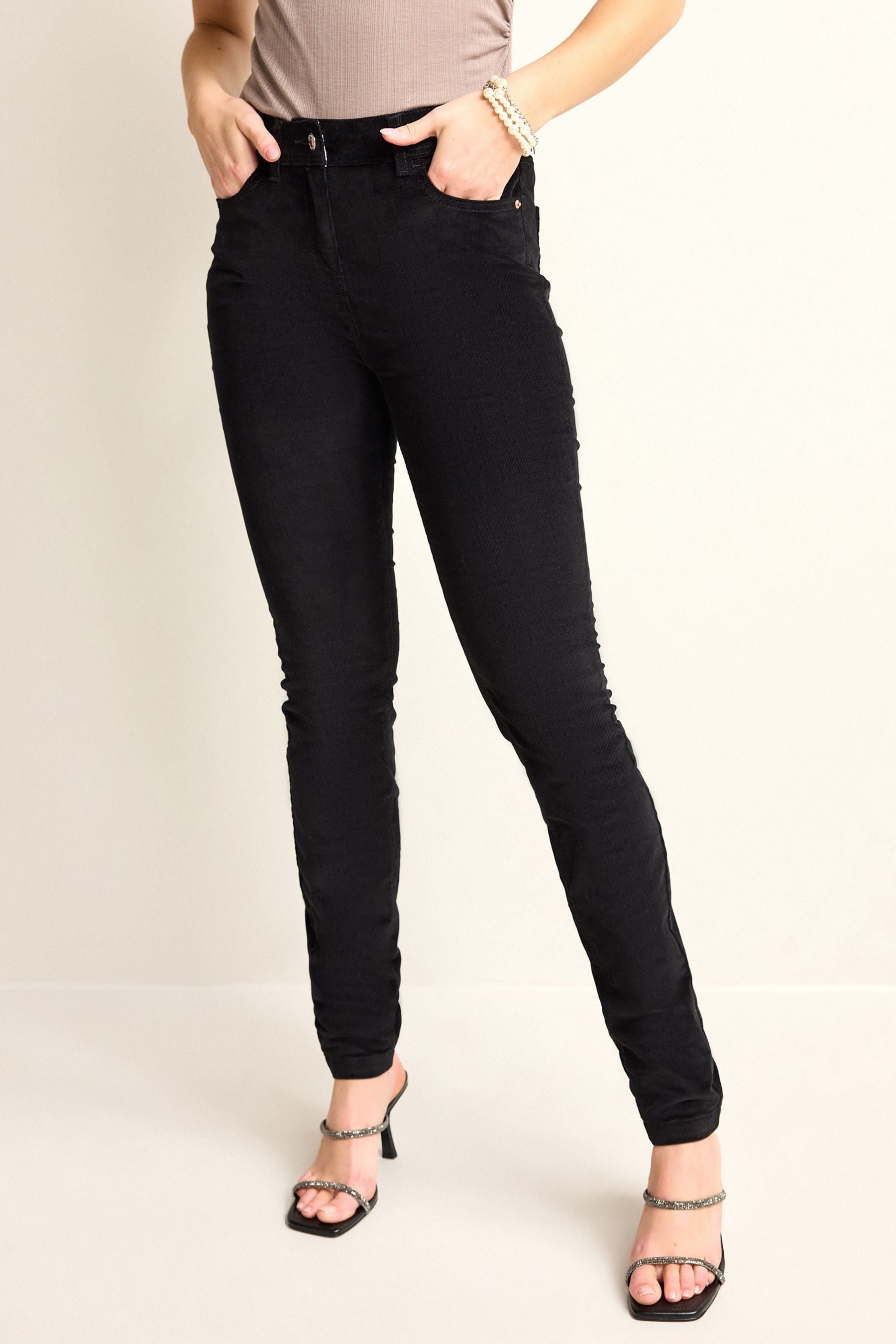 Black cord jeans womens clearance
