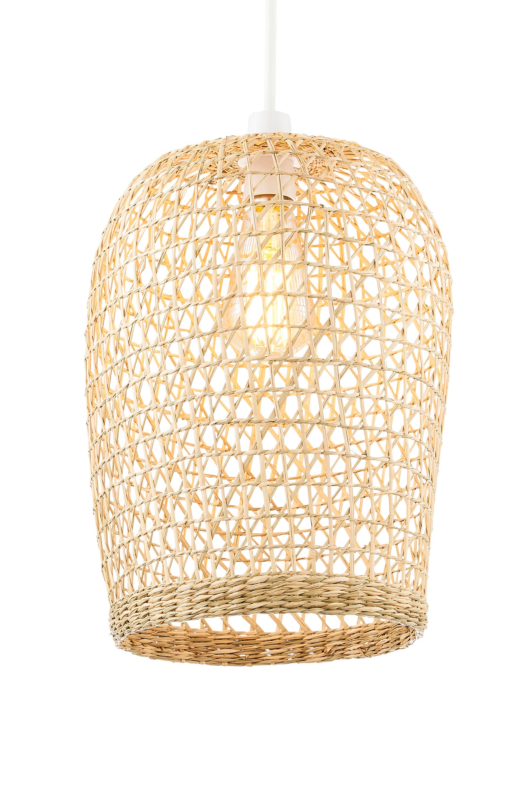 Next wicker shop lampshade