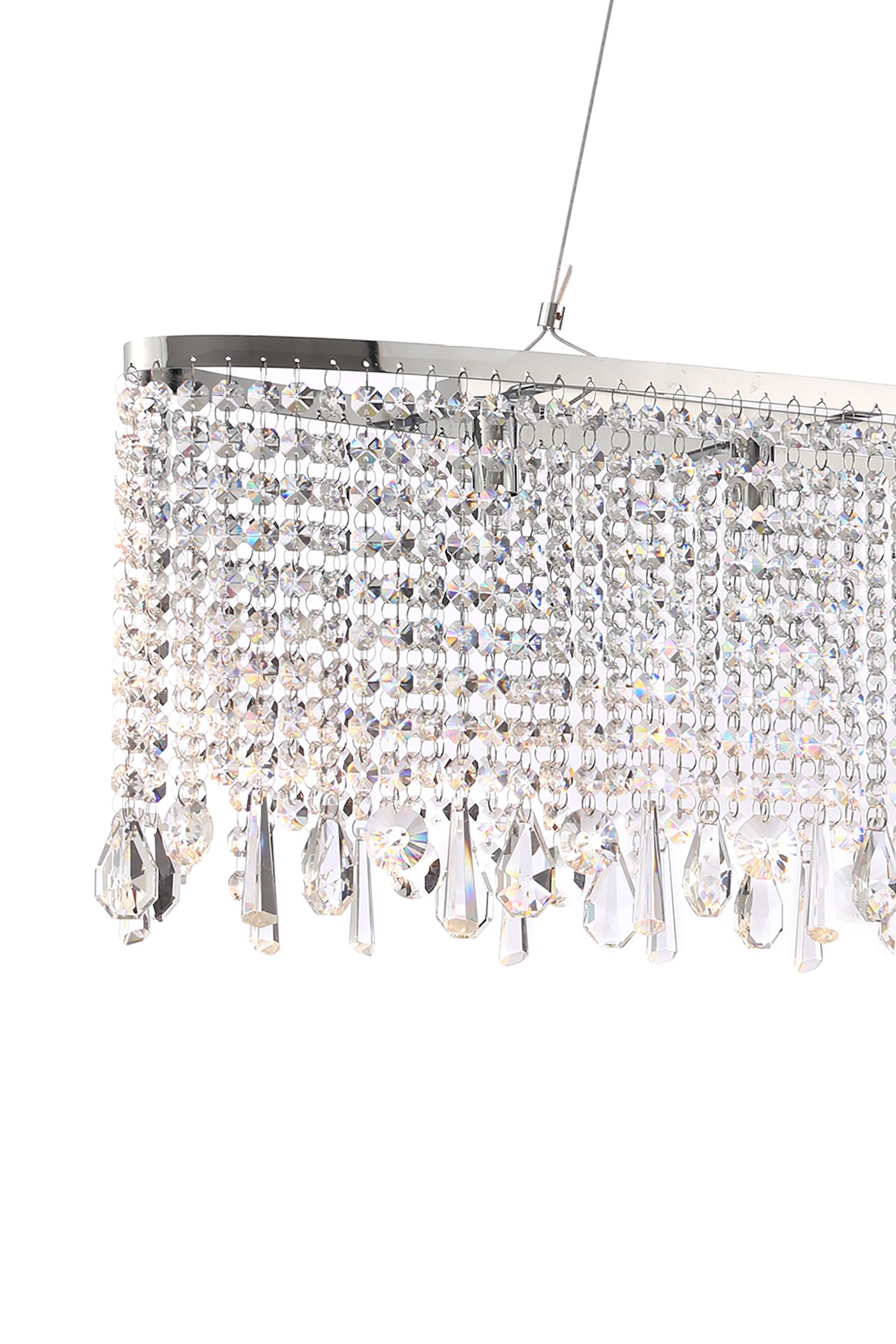 BHS Silver Madison 5 Ceiling Light Pendant