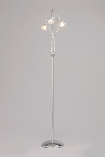 BHS Silver Marianne Floor Lamp