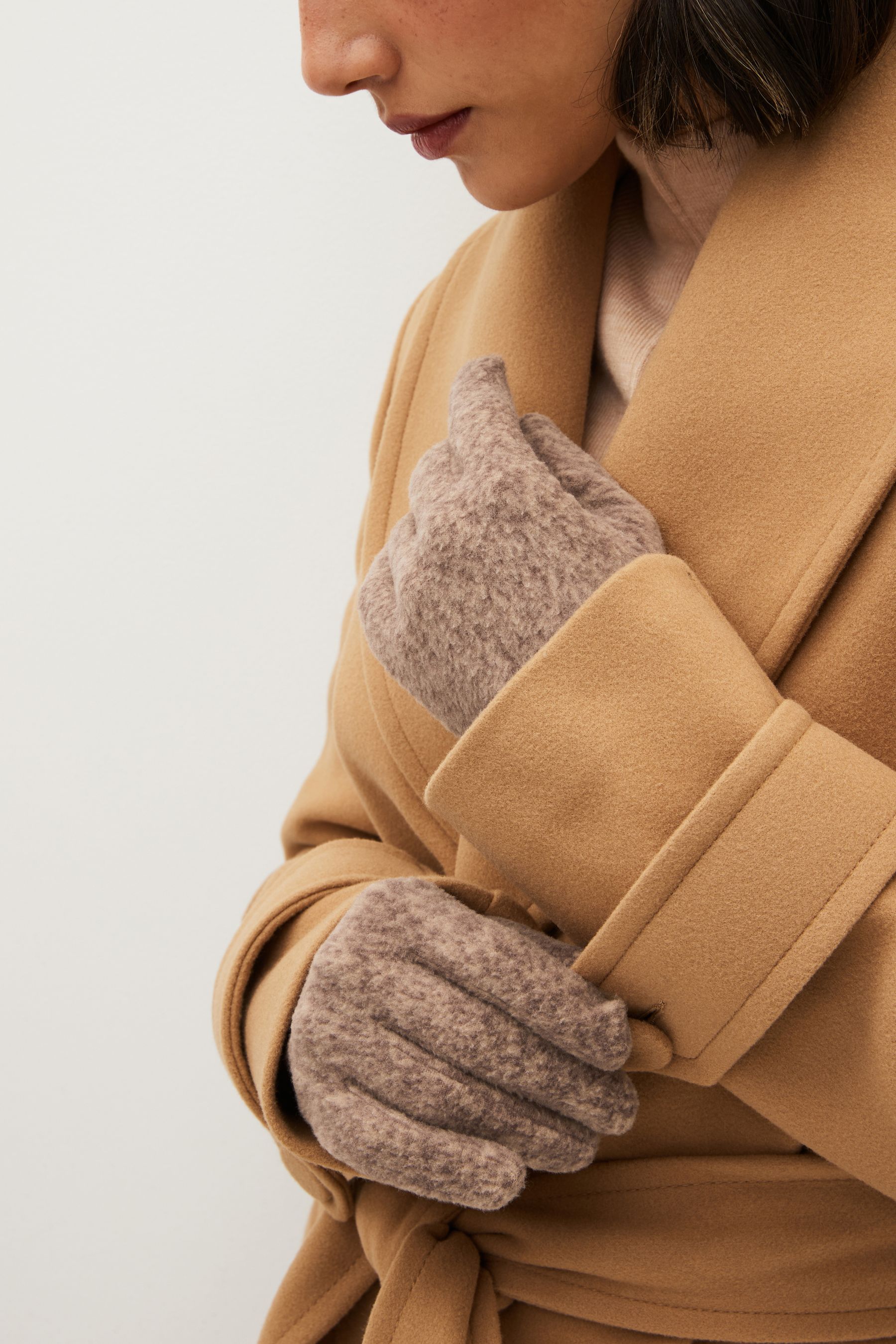 Buy Neutral Fleece Gloves from the Next UK online shop
