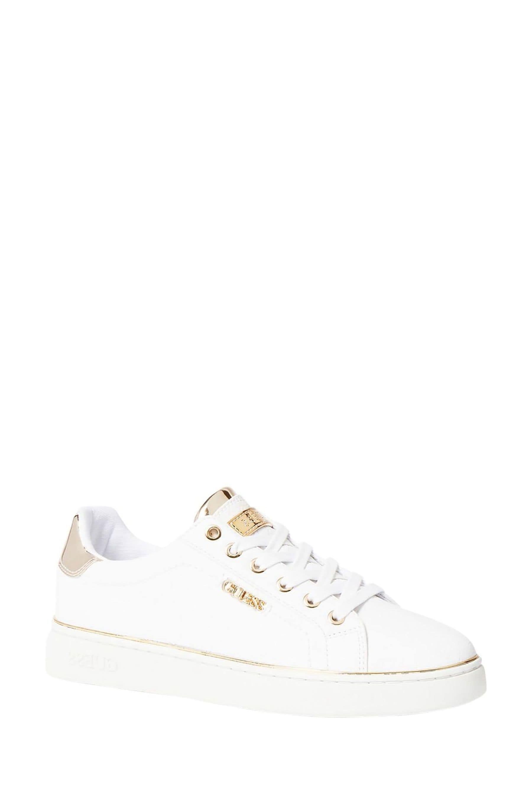 Beckie logo print best sale sneaker guess