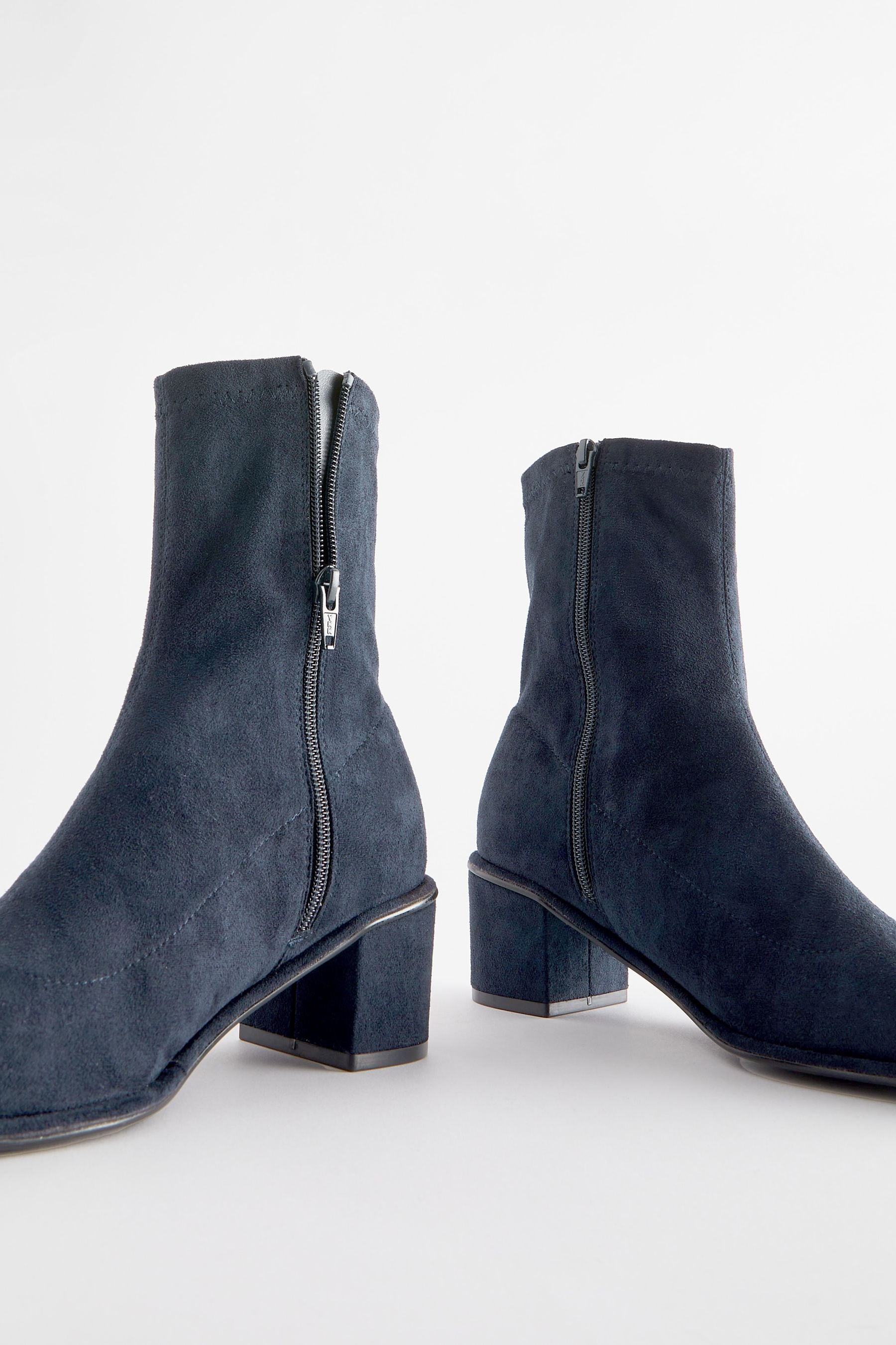 Navy sock booties discount