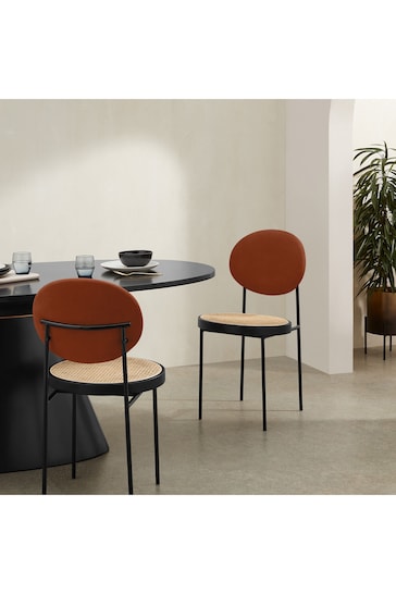 MADE.COM Orange Rumana Dining Chairs