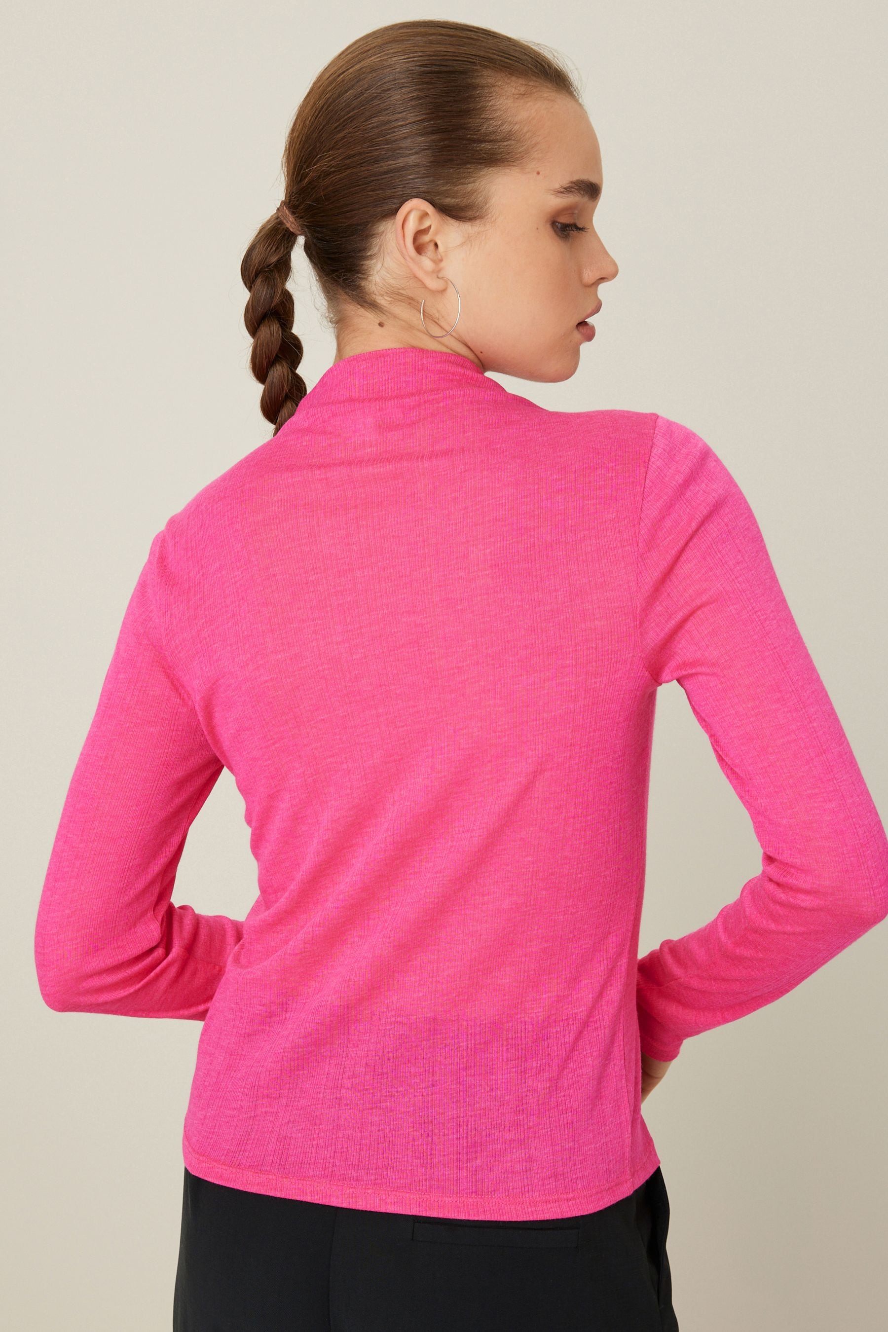Neon pink hotsell high neck top