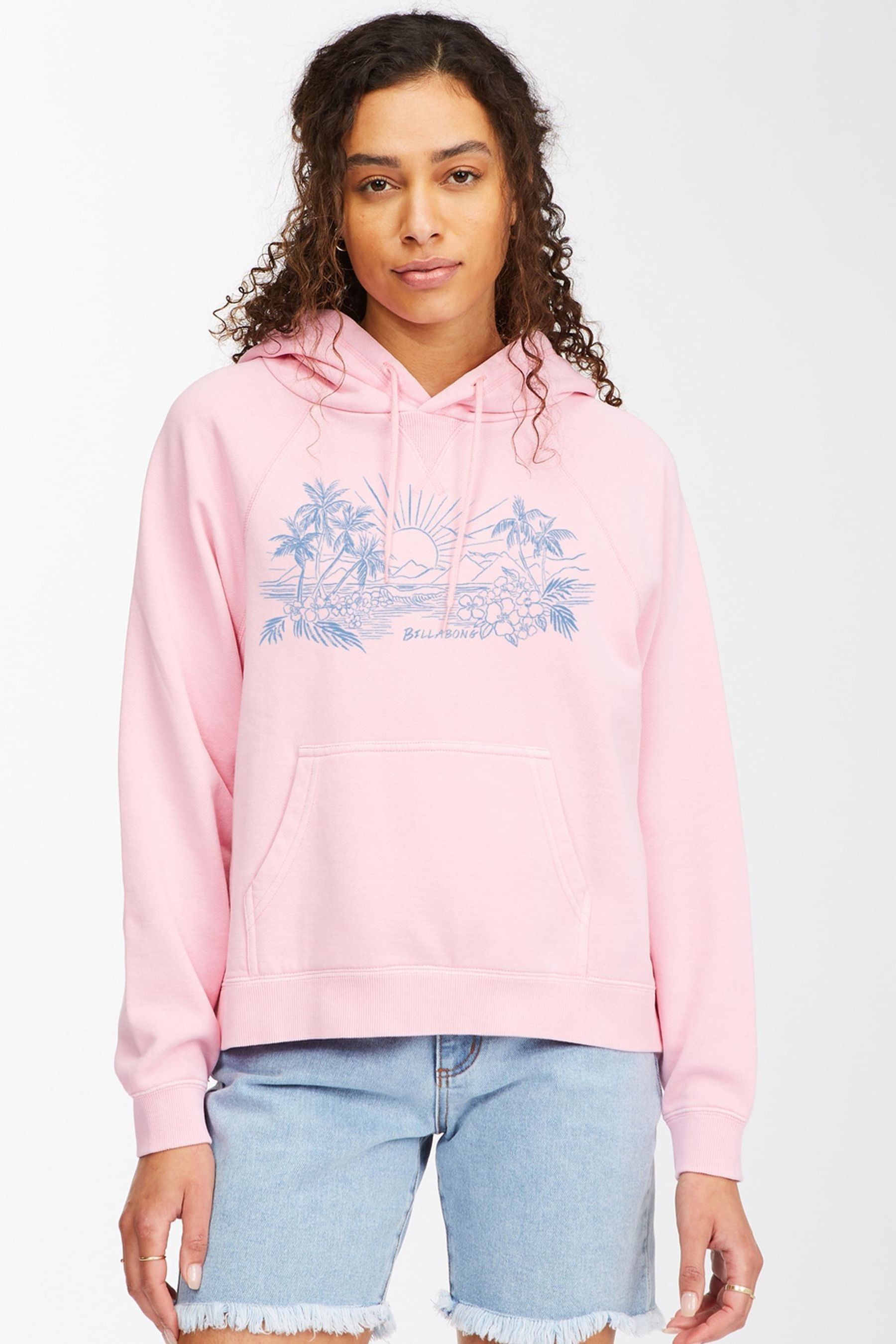 pink billabong hoodie
