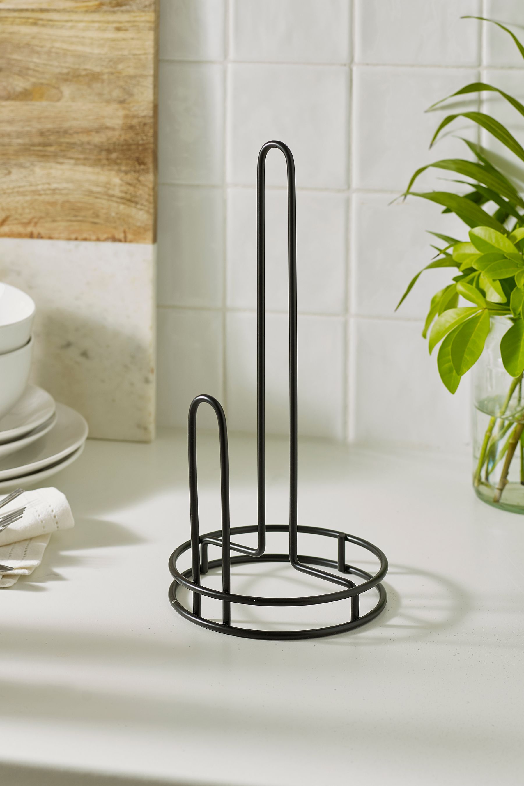 Buy Black Bronx Wire Kitchen Roll Holder from the Next UK online shop