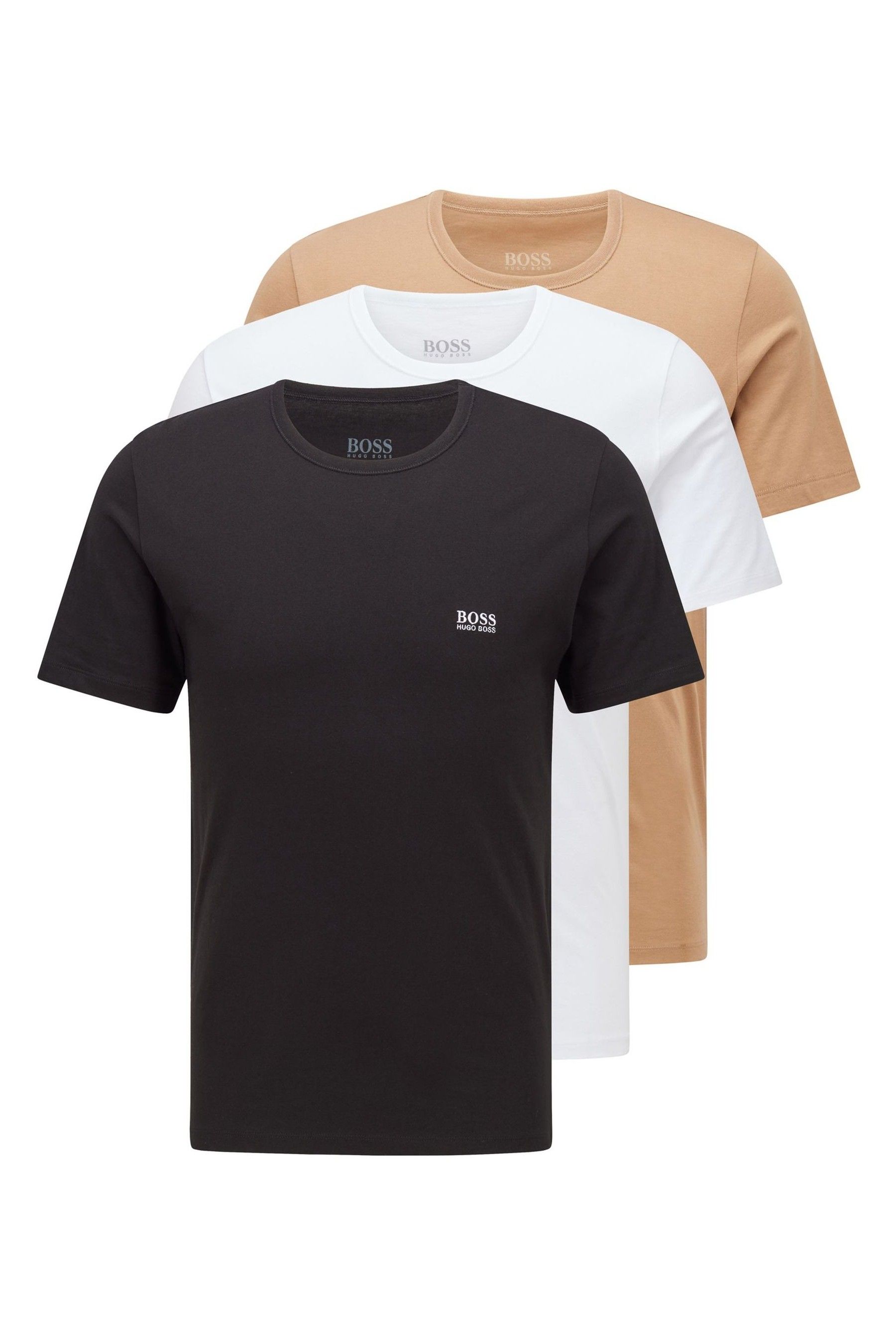 Boss hugo boss multi colour triple pack t shirts on sale