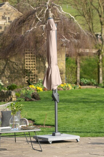 Pacific Brown Taupe Garden Voyager T1 3m x 2m Oblong Parasol