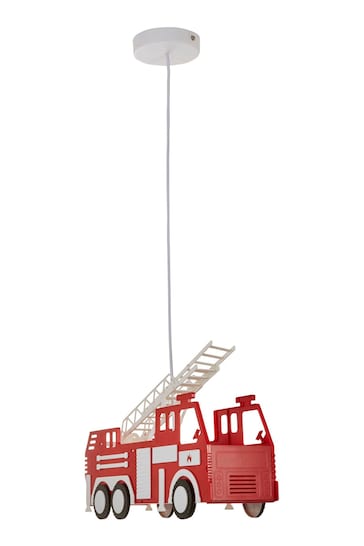 glow Red Fire Truck Pendant Lamp