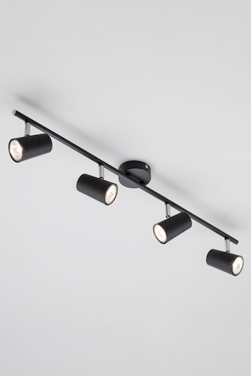 BHS Harvey Black 4 Light Bar Spotlight