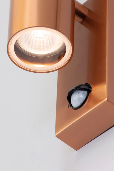 BHS Copper Leto 2 Outdoor Wall Light