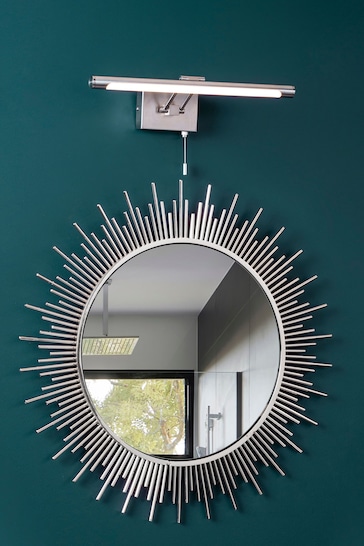 BHS Silver Chai Mirror and Picture Bathroom Chai Mirror and Picture Bathroom Wall Light