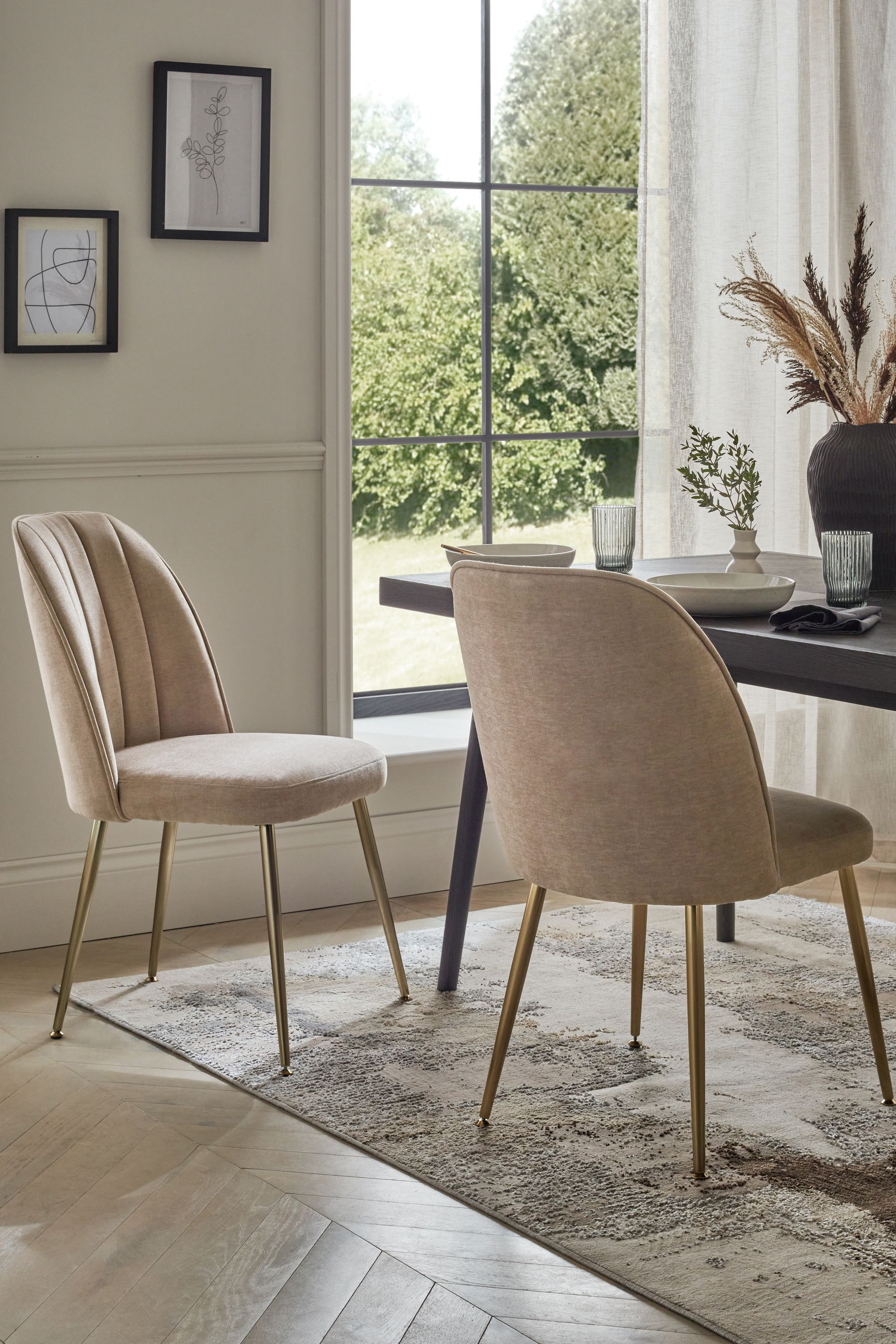 Mink dining store table and chairs