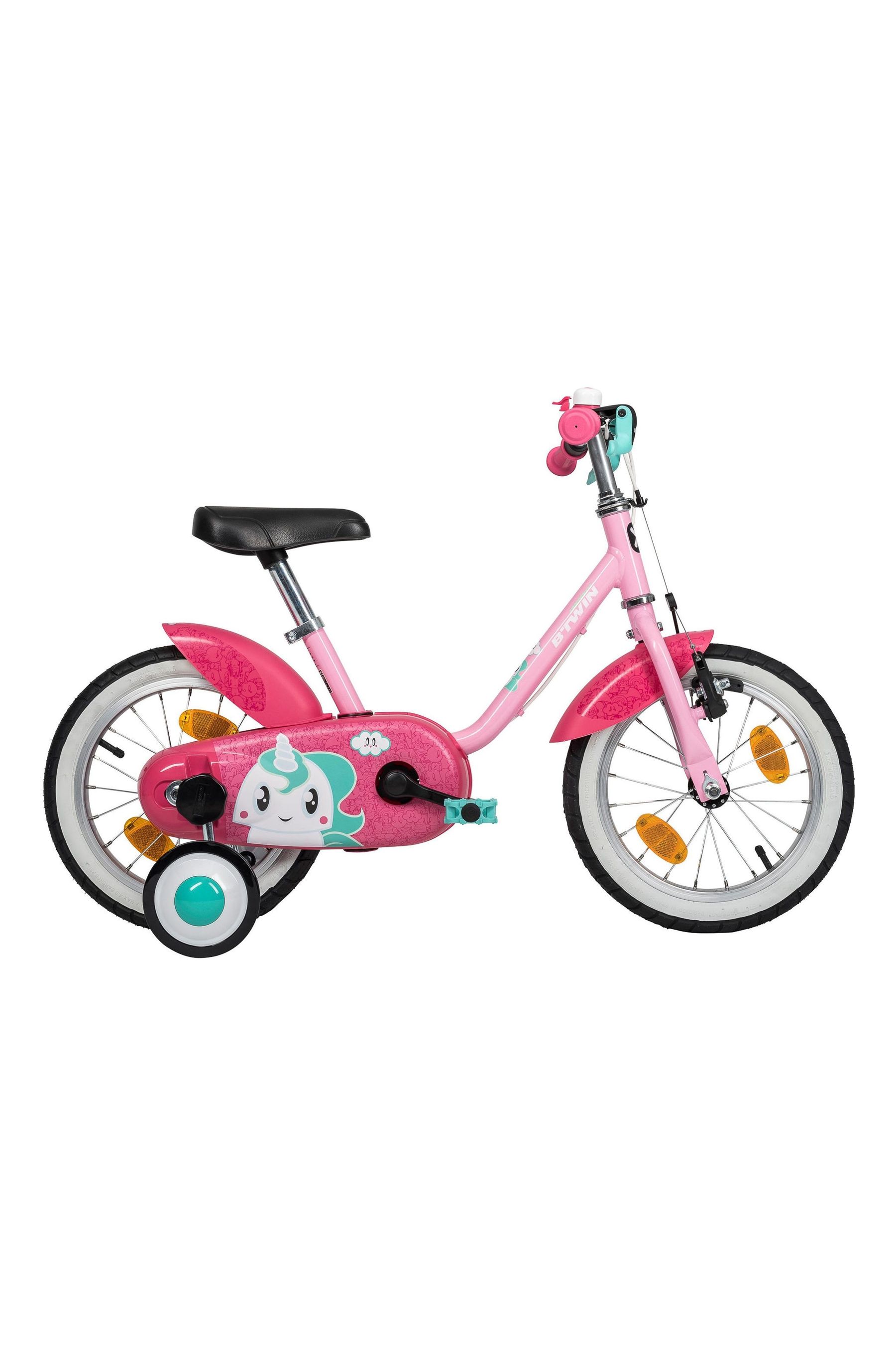 Buy Decathlon Kids Pink 14 Inch 500 Unicorn Bike from the Next UK online shop