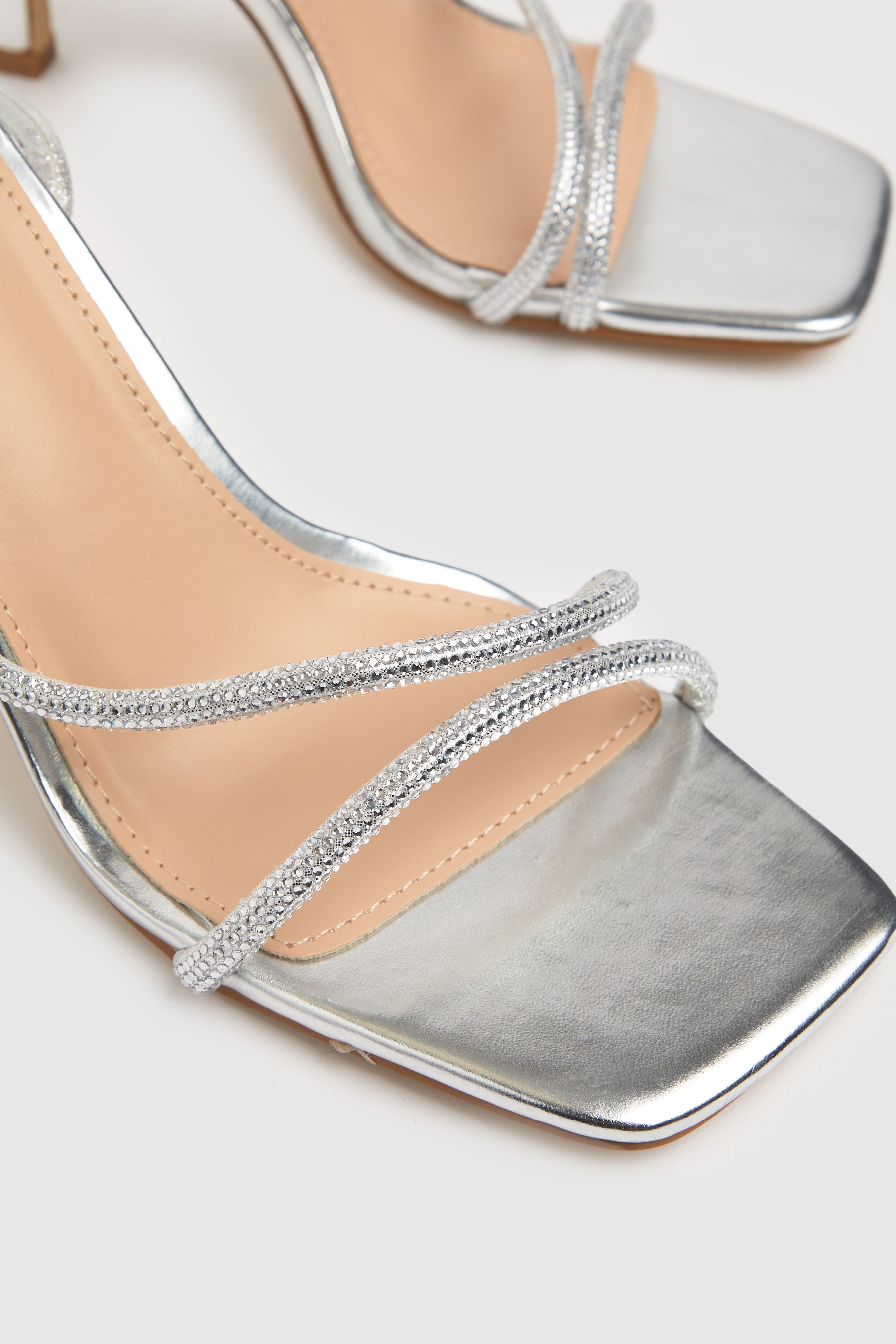 Schuh silver sandals sale