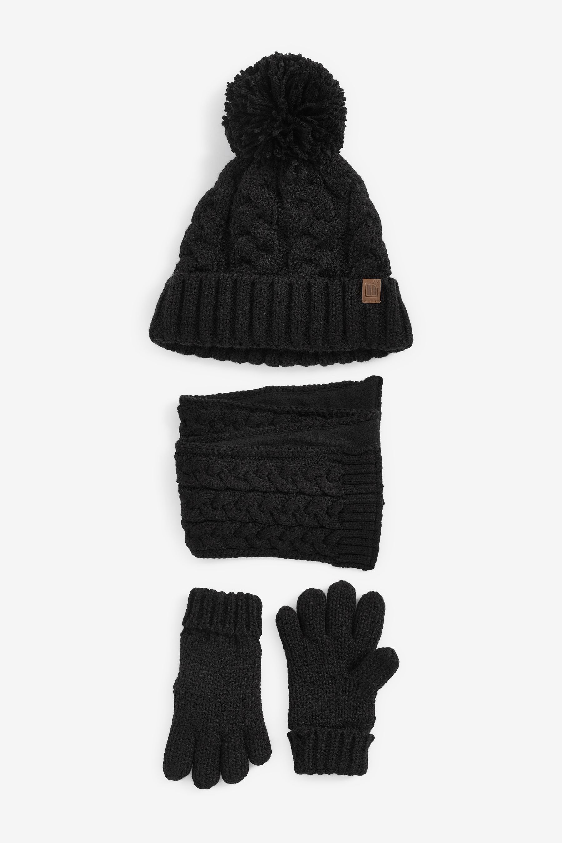 red hat gloves and scarf set