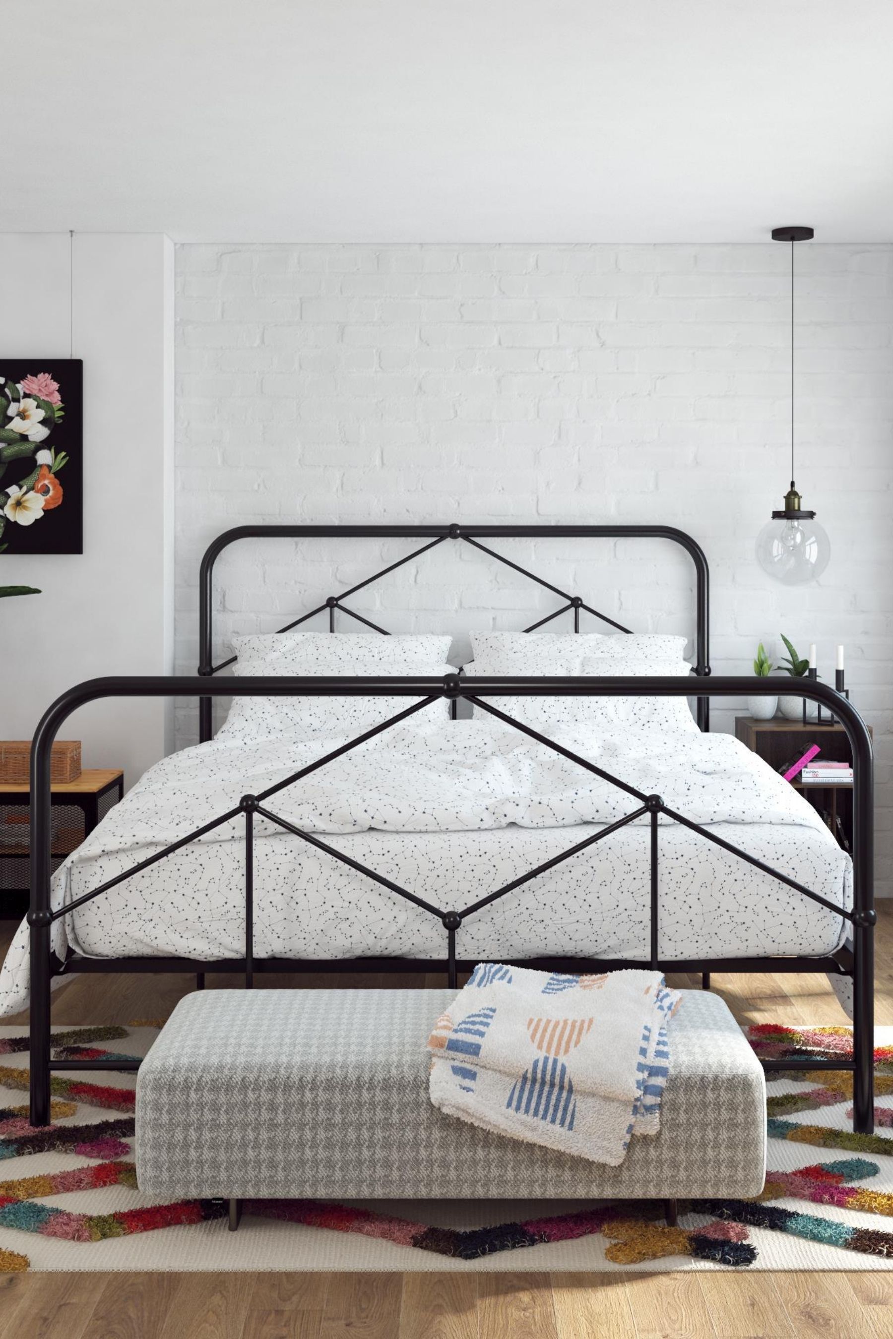 Novogratz francis farmhouse metal bed new arrivals
