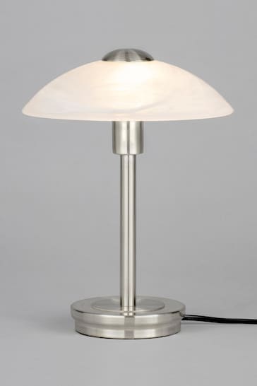 BHS Silver Archie Touch Lamp